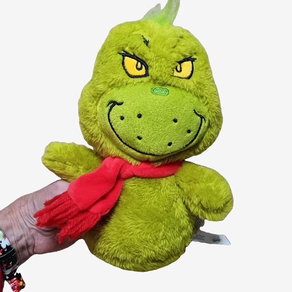 New 9" Ruz brand baby Grinch stuffed toy without tags and without legs - Picture 6 of 6